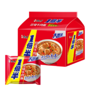 京东百亿补贴:康师傅 方便面 一倍半红烧牛肉面 大面饼110g*5包