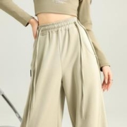 ICE 冰 2023秋冬新款休闲裤女式香蕉裤运动裤女拖地阔腿裤酷帅长裤子