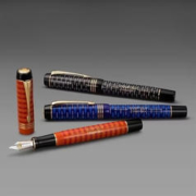 PARKER 派克 钢笔官方旗舰店正品DUOFOLD世纪100限量版礼盒墨水笔三支装套装 编号98珍藏
