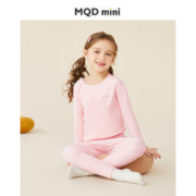 MQDMINI 儿童保暖内衣套装男童德绒秋衣秋裤女宝宝睡衣