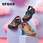 crocs卡骆驰经典特林洞洞鞋男女同款拖鞋耐磨休闲鞋|206340 黑色-001 43(270mm)