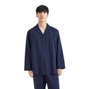 京东京造 男士纯棉睡衣套装 6941592772408 藏蓝色 L