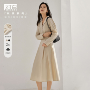 限尺码：DUIBAI 对白 女式中长款连衣裙 CDQ007E