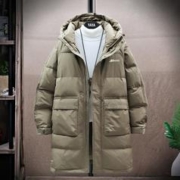 YAYA 鸭鸭羽绒服 男士冬季保暖90绒羽绒外套男连帽宽松中长款羽绒服男