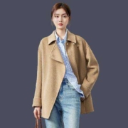 概率券：秋水伊人 100%全羊毛女子长款大衣