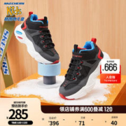 SKECHERS 斯凯奇 儿童棉鞋冬季加绒保暖中帮运动鞋男女童棉靴303902L 男童/木炭色/黑色/CCBK 32码