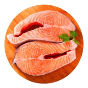 plus会员、27日20点：禧美海产 冷冻三文鱼排400g（银鲑鱼排）原切段 2-3块装
