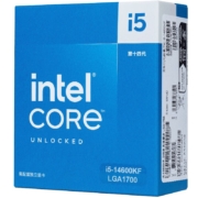 英特尔 (Intel) i5-14600KF 处理器 14核20线程 睿频至高可达5.3Ghz 24M三级缓存 台式机盒装CPU