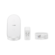 华为HUAWEI 原装超级快充立式无线充电器套装(Max50W)含Max66W有线充电器 珍珠白CP62RP