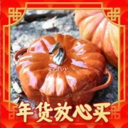 爆卖年货：staub 珐宝 珐琅铸铁锅 24cm 南瓜锅 肉桂黄