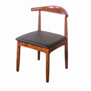 元优 纯实木餐桌椅北欧圆角橡胶木吃饭桌现代中式简约小户型餐厅家具 胡桃色长1.2米单桌