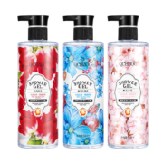 PLUS、概率券：QCHZOC 花香系列 沐浴露 1500ml（500ML蓝风铃沐浴露+500ML樱花沐浴露+500ML玫瑰沐浴露）