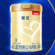 京东百亿补贴、需入会：贝因美 菁爱幼儿配方奶粉中罐 3段 400g