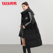 YAYA 鸭鸭羽绒服 羽绒服女冬中长款过膝宽松运动休闲外套