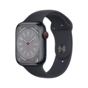 Apple 苹果 Watch Series 8 智能手表 45mm GPS+蜂窝网络款 石墨色不锈钢表壳 午夜色运动型表带