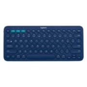 罗技（Logitech） 蓝牙键盘K380 多设备切换笔记本ipad平板电脑适用时尚薄轻音巧克力按键 蓝色