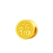京喜app：菜百首饰 黄金转运珠 足金龙年3D硬金 生肖龙 转运珠 约1.39g
