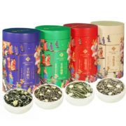 plus会员：华源茶业 花茶组合 茉莉花茶 茉莉飘雪 茉莉曲螺 茉莉毛尖罐装500g*2件