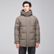 雪中飞 2023秋冬新款男士短款连帽羽绒服休闲百搭经典立体加厚保暖