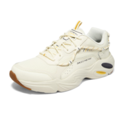 斯凯奇（Skechers）男鞋运动鞋潮流防滑休闲鞋低帮复古增高老爹鞋237430 乳白色/OFWT 41