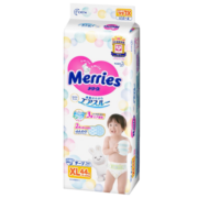 花王（Merries）日本原装进口婴儿纸尿裤尿不湿加大号XL44片（12-17kg）