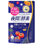 ISDG日本进口夜间酵素膳食纤维片纤维素植物果蔬水果孝母120粒新