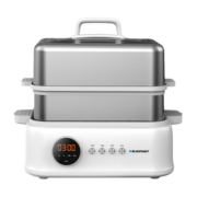 蓝宝（BLAUPUNKT）不锈钢电蒸锅多功能蒸炖锅10L双层蒸笼蒸炖一体24H智能预约煮锅蒸包子电炖锅ZG03B年货送长辈