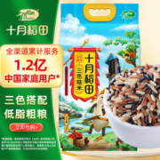 十月稻田 三色糙米 2.5kg (黑米 红米 糙米 五谷杂粮 粗粮 大米伴侣 真空)
