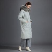 4日10点：BENGEN 冰洁 中长款大毛领羽绒服 J30142296F