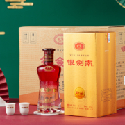 PLUS会员、需首购：剑南春 银剑南珍品 浓香型白酒 52度 500ml*6瓶