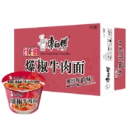 PLUS会员：康师傅 爆椒牛肉面 12桶