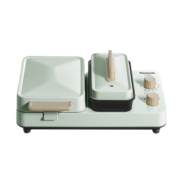 松下（Panasonic） 三明治早餐机MS01家用小型轻食机多功能华夫饼吐司压烤机 NF-MS01ASQ(湖蓝色)