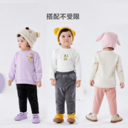 迷你巴拉巴拉 宝宝打底裤加绒2021年秋冬女童弹力打底裤长裤运动裤