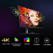 明基（BenQ）4K显示器 双雷电3反向充电65W HDR400 IPS面板 MAC外接 内置音箱 升降旋转 PBP功能 OSD控制器 设计绘图液晶电脑显示屏幕27英寸PD2725U