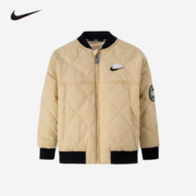 NIKE 耐克 男女童短款棉服JORDAN冬季儿童外套 浅卡其 100(3T)