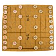 函翔（HANXIANG）象棋实木中国象棋皮革折叠棋盘 家庭亲子套装 3.5纸合+皮革棋盘KS8735