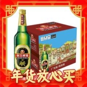 爆卖年货：珠江啤酒 12度 经典老珠江啤酒 600ml*12瓶 整箱装