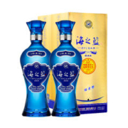 88VIP会员：YANGHE 洋河 海之蓝42度520ml*2瓶旗舰版浓香型白酒
