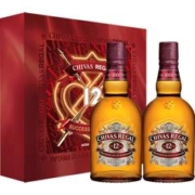 CHIVAS 芝华士 12年英格兰调和型威士忌500mlx2瓶特调进口洋酒礼盒装送礼