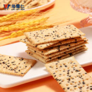 佬食仁 无糖黑芝麻苏打饼干整箱