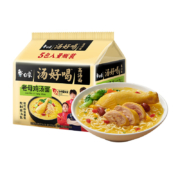 PLUS会员：白象 汤好喝老母鸡汤面 泡面 五连包 103.5g*5包