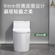 帝王洁具（monarch）低水箱陶瓷马桶坐便器虹吸式大冲力节水超薄盖板座便器【TT003】 TT003【自洁釉面 强劲冲力】 坑距305（300mm≤坑距≤395mm）