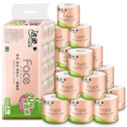 plus会员:洁柔有芯卷纸 粉Face加厚4层135克卫生纸*20卷 母婴可用 冲厕易降解