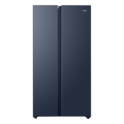 海尔（Haier）冰箱双开门家用517/620升囤货大容量大冷冻室一级能效对开门超薄双变频风冷无霜嵌入式电冰箱 517升星石蓝BCD-517WLHSSEDB9