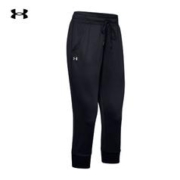安德玛 UNDERARMOUR）官方运动裤女子Tech训练健身裤子跑步中裤干爽透气休闲裤舒适女裤 1351100-001黑色 L