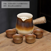 围炉煮茶 罐罐吉祥壶素烧500ml+4只竹节杯