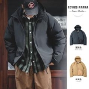 MADEN 马登 工装日系复古白鸭绒羽绒服防风保暖轻便连帽外套防寒服男冬季