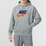 NIKE 耐克 简约圆领长袖加绒保暖卫衣男装上衣休闲舒适套头衫男式卫衣