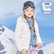 Disney 迪士尼 拜年服女童轻薄连帽羽绒服防风保暖儿童外套