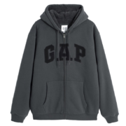 PLUS会员：Gap 盖璞 男女装 LOGO仿羊羔绒宽松廓形运动卫衣 多款可选